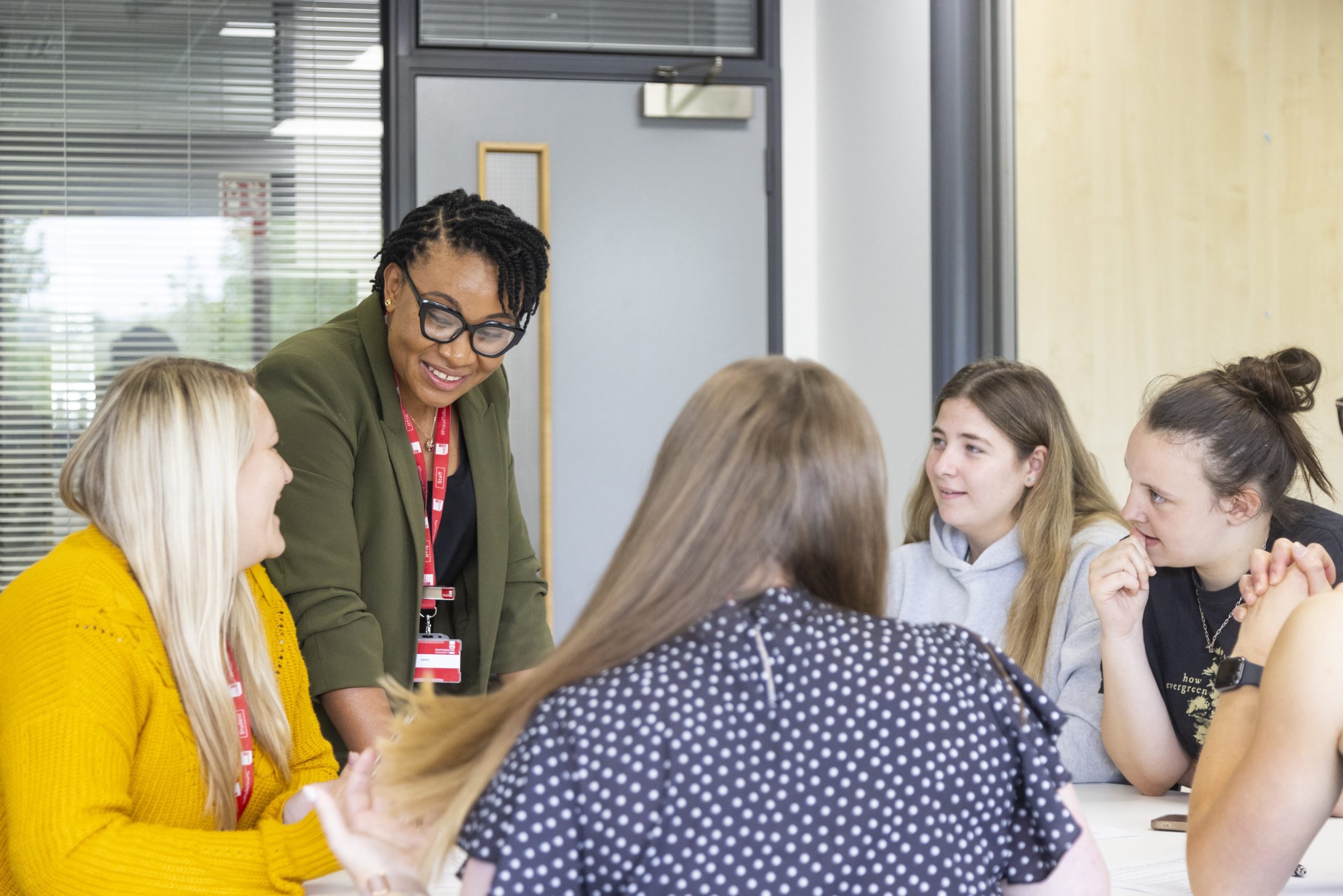 A group of people at Staffordshire University