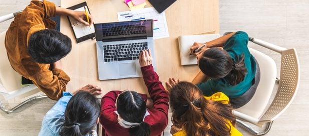 Team working together