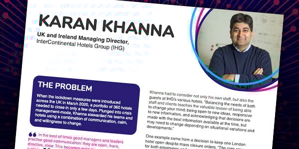 Case study thumbnail for Karan Khanna - InterContinental Hotels Group (IHG)